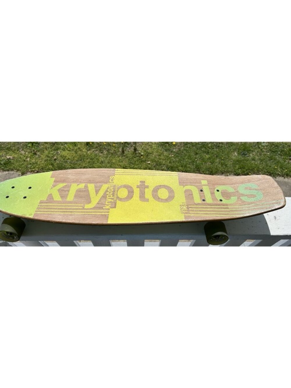 KRYPTONICS Skateboard Sun & Palm Trees 36" Complete Longboard